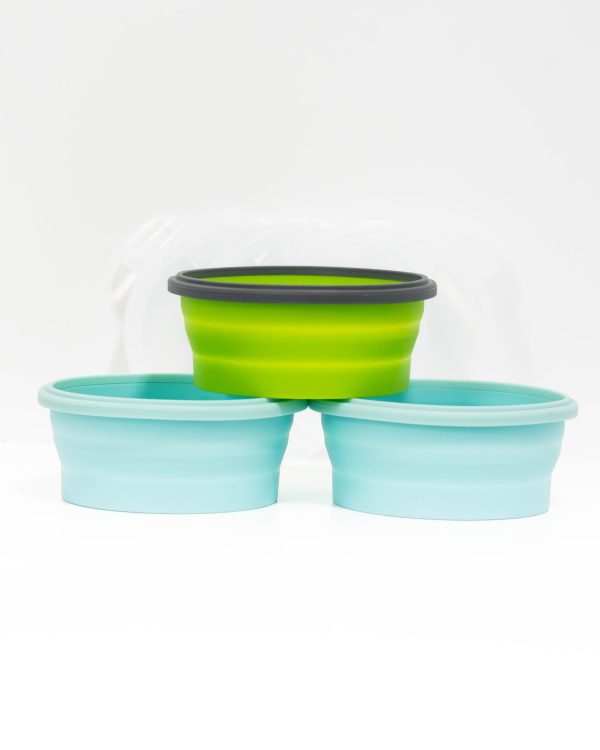 Medium Collapsible Bowl with snap on lid - Image 4